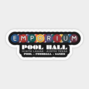 Emporium Pool Hall Sticker